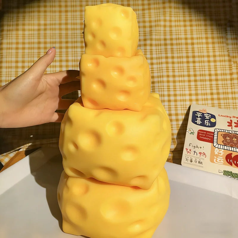 Realistic Squishy Cheese Cube