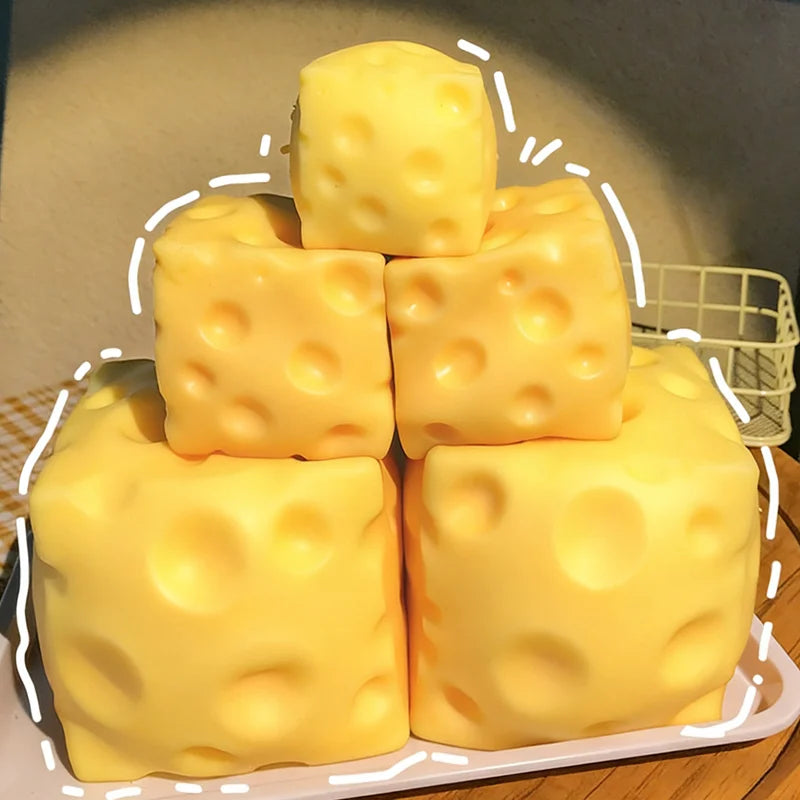 Realistic Squishy Cheese Cube