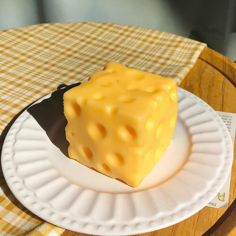 Realistic Squishy Cheese Cube
