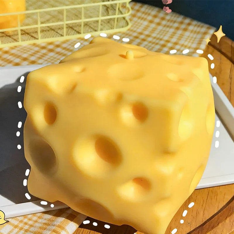 Realistic Squishy Cheese Cube