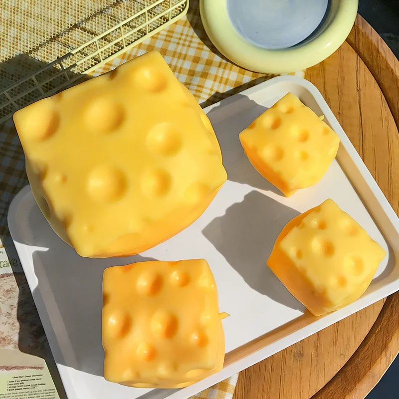 Realistic Squishy Cheese Cube