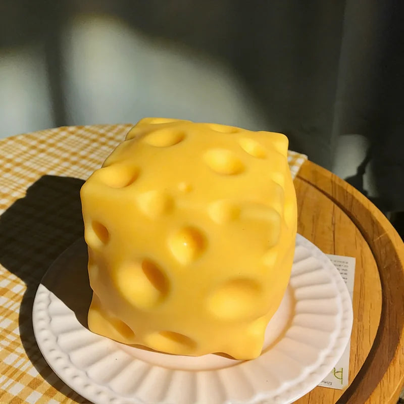 Realistic Squishy Cheese Cube