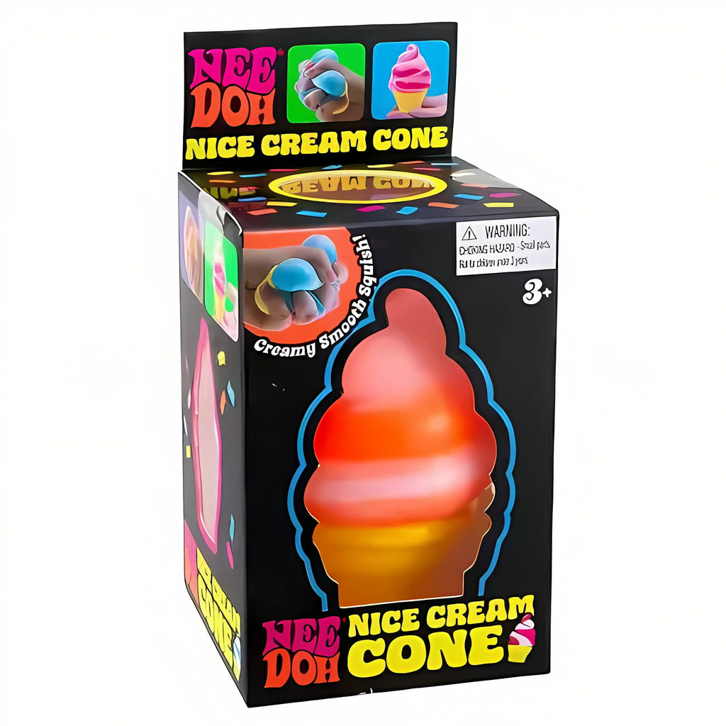 Schylling Nee Doh Sensory Squishy Cube, Nice Cube & Nice-Sicle Stress Relief Toy, Anti-Anxiety Squeeze Fidget for Daily Relax