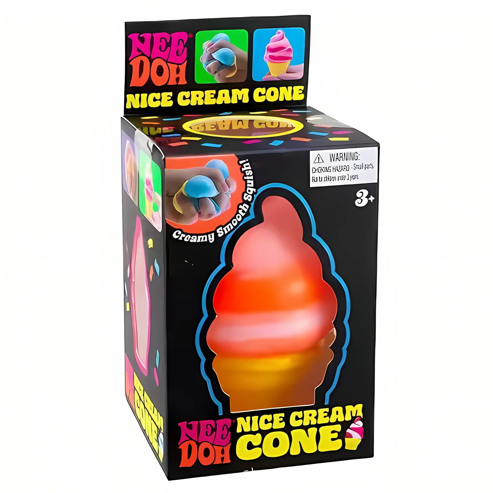Schylling Nee Doh Sensory Squishy Cube, Nice Cube & Nice-Sicle Stress Relief Toy, Anti-Anxiety Squeeze Fidget for Daily Relax